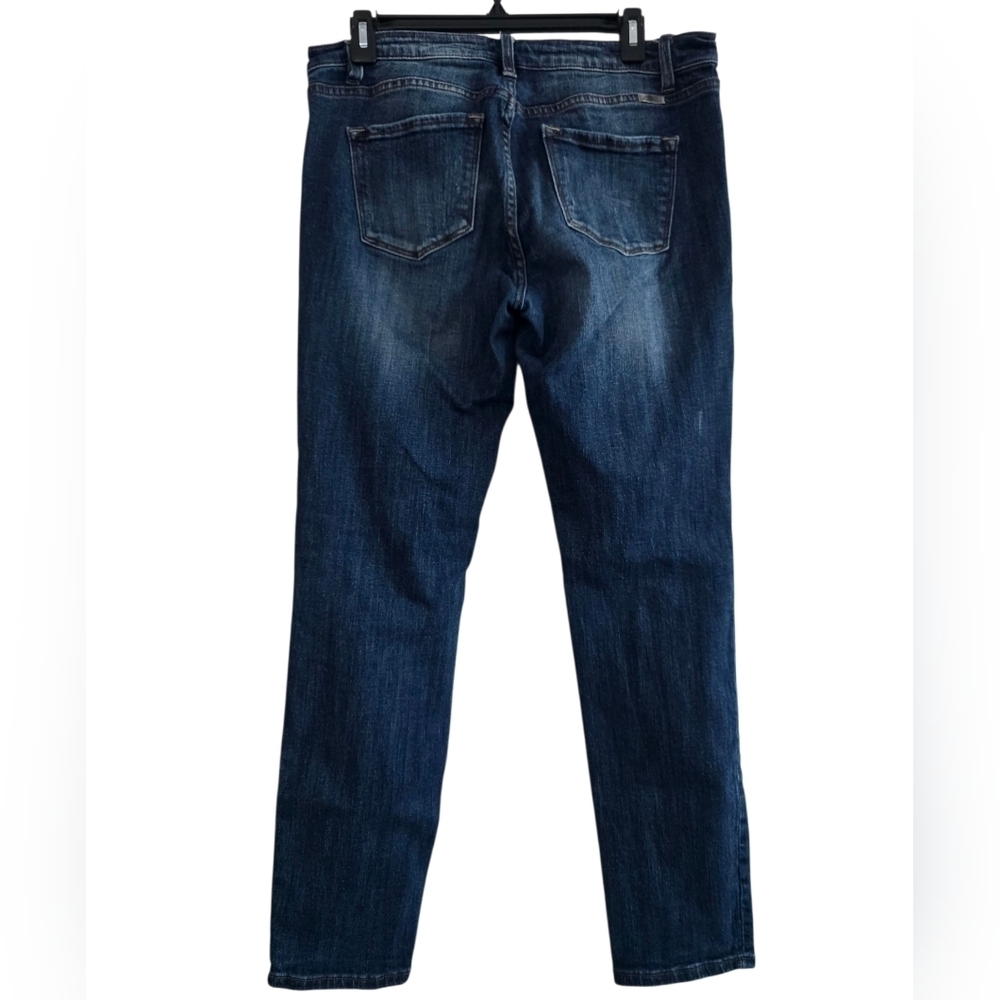 KanCan Dark Blue Distressed Skinny Jeans Size 11/29 - Picture 2 of 4